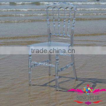 stackable resin polycarbonate wedding napoleon chair