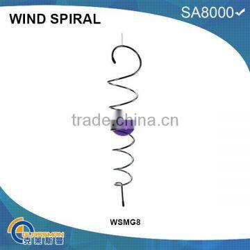 WSMG8,beautiful hanging garden decoration wind spiral