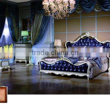 Bisin i French Style Hand Carved Solid Wood Luxury European Bedroom Furniture Set photo-6