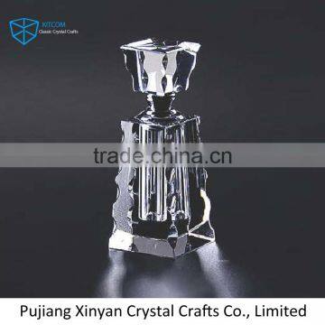 Best Quality Empty Crystal Square Glass Perfume Bottles With Cap For Sale photo-3