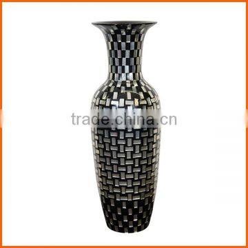 High quality customized tall black glass vases