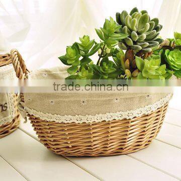 jiayu Wholesale empty willow flower vase baskets