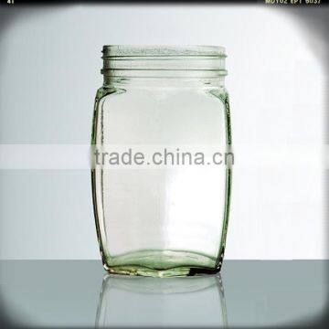 Different size soda-lime glass jar with lid for sale