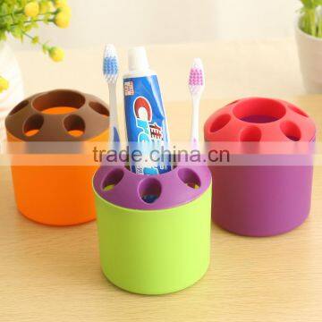 J336 five Holes plastic Face Wash Paste And Toothbrush Paste Holder