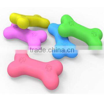 Eco-friendly good for dog to play silicone dog bone