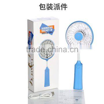 USB Charge Badminton Handheld Air Fan, Mini Desktop Fan For Student photo-6