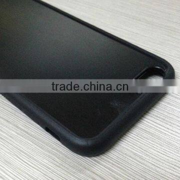 For Iphone6 TPU+PC Skid Resistance Microgoove Phone Case, Black Tpu Edges PC Back Case for Iphone6 6plus photo-4