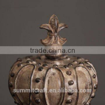 Crown Decoration Resin Vintage Crown Figurines photo-4