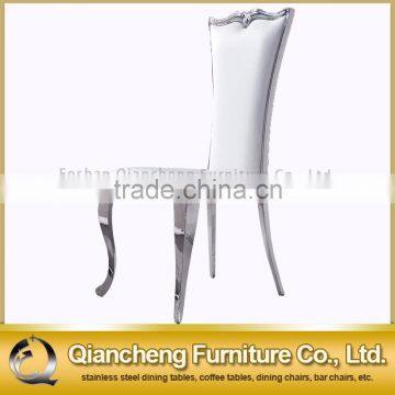 Golden Brushed Stainless Steel Hotel Banquet Chair Dining Room Chair photo-3