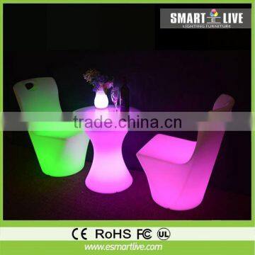 interior led light chair RGB for event casino table