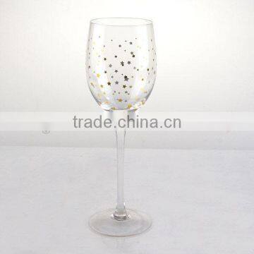 High Quality Wine Glass Set With Star Decal photo-4