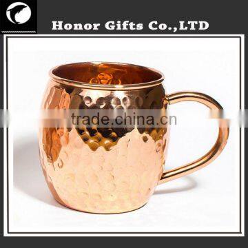 High Quality Manufacturer Hammered 100% Pure Copper Mug photo-2