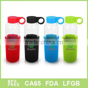 Fashional design with Neoprene sleeve glass bottle