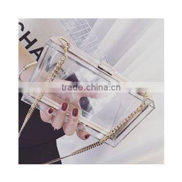 Wholesale Acrylic Lucite Perspex Ladies Ladies Clutch Evening Bag in Hand Acrylic Bag photo-3