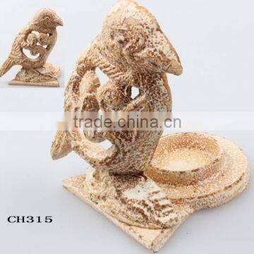 Decorative Casting Iron ,hollow Out Bird Candlestick, Candle Holder photo-2