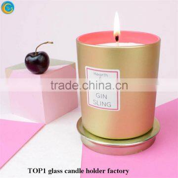 Brown Maze Tall Glass Candle Jars photo-5