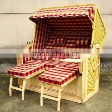 rattan wooden plastic beach chair wholesale strandkorb