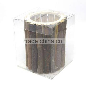 Wooden Pen Holder. Wood Branch Pen Pot, Cylinder Wood Pen Holder photo-5