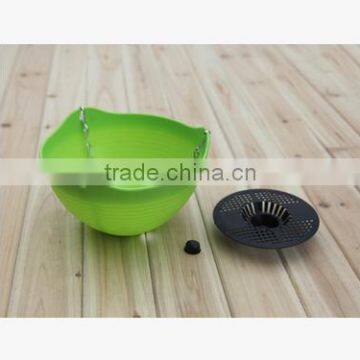 Home Garden Plastic Flower Pot Hanging Planter With Iron Chain photo-3