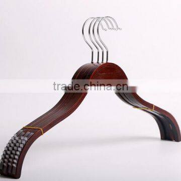 Coffee color plywood racks can be customized LOGO