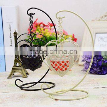 Top sale candlestick heart-shaped candle holders for home decoration candle lantern free shipping