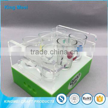 Custom Acrylic Desktop Serving Tray Wine Stand Display photo-6