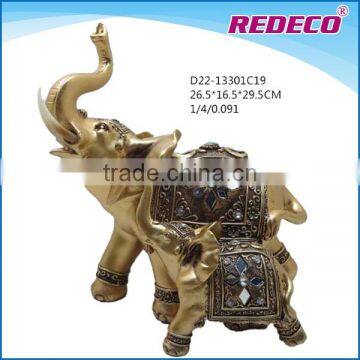 Resin indian elephant figurines