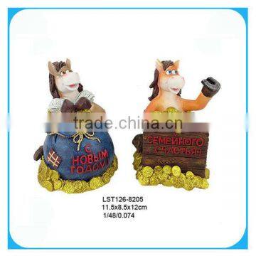 Russian horse money coin bank crafts