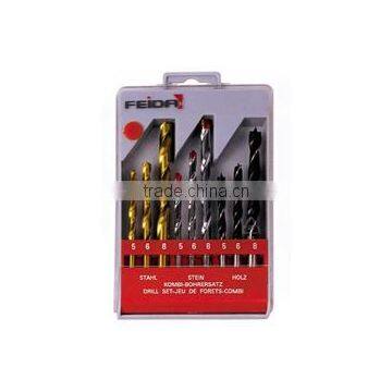 9pcs Combination Drill Set