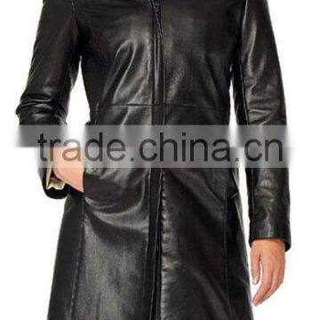 Leather Long Coat photo-4