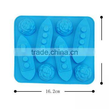 Funny LFGB Grade Titanic Ship Shaped Silicon Ice Tray photo-4