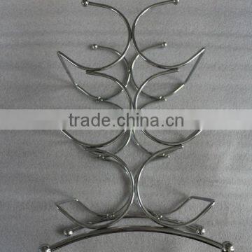 CHROME WINE RACK / METAL WINE RACK FOR 6 BOTTLES photo-3
