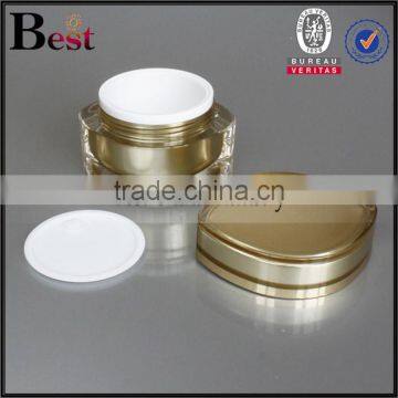 50g Eye Shape Golden Acrylic Cream Jar for Cosmetic photo-4