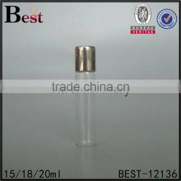 Cosmetic Packaging High Quality Clear Tube Glass Roll Bottle Roll on Perfume Bottle With Gold Cap Best Sellers China photo-2
