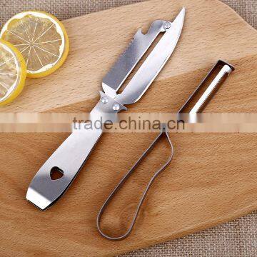 Factory Price Full Stainless Steel Teethbrush Style Multifunctional Peeler photo-2