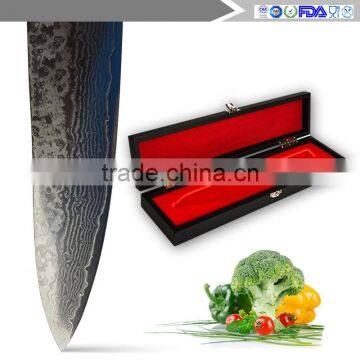 Japanese Chef Knife for Sushi 8 Inch - Professional VG10 Damascus With Gift Case photo-4
