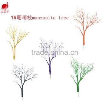 Wedding artificial manzanita tree colorful dry coal tree for decoraction