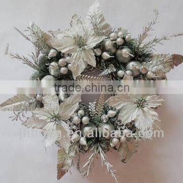 Christmas Artificial flower pine wreaths for decorations/all people/Party/Festival