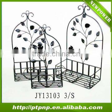 Garden Outdoor metal planter holder 3 pieces a set