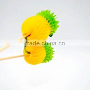 Christmas Decorations Beautiful Paper Honeycomb Ball Food Picks photo-5