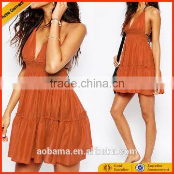 wholesale fashion design women backless women african dresses