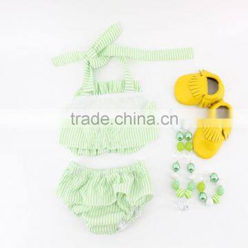 Fashionable Macaron Color Baby Swimsuit for 2017 Summer Wholesale photo-3