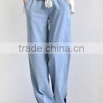 Hot Sell Women Summer Baggy Pants High Street Denim Wide Leg Straight Sweat Pants Jogger Jeans for Women photo-2
