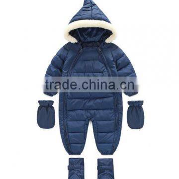 Kids Wholesale Winter Clothes,custom Design High Quality Baby and Infant Winter Hooded Rompers photo-6