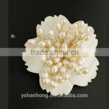 Natural Pearl Joker Temperament Brooch Brooches Awabi Flowers photo-2