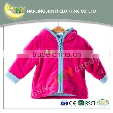 Best Design Plain Winter Hodded Red Baby Girl Coats Wholesale photo-2