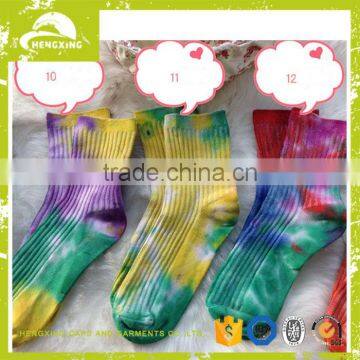 Christmas Socks Wholesale Marijuana Weed Leaf Colored Man Women Cotton Long Sports Socks in Stock photo-3