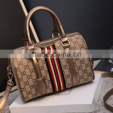 Guangzhou Wholesales Luxury Lady Pillow Bags Leather Handbag Boston Bag For Women photo-3