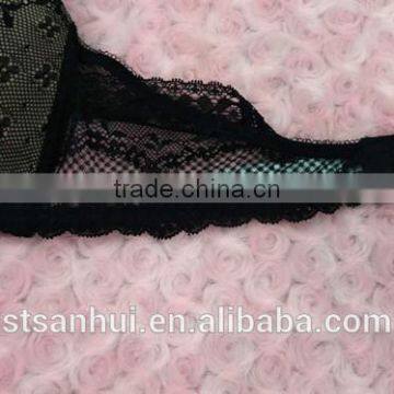 Hot Popular Ladies Fashion Mesh Bra With Lace photo-4