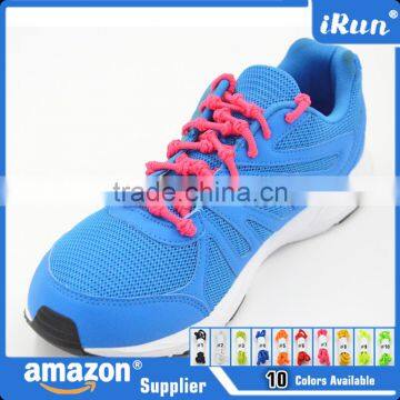 Lazy Person Using Elastic Shoelaces~Colorful Elastic Lazy No Tie Rope Promotion Shoelaces~Available in 10 Colors~Accept Custom photo-3